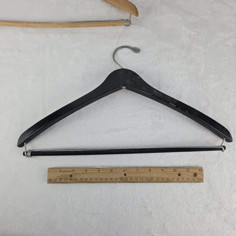 Lot Of 5 Vintage Advertising Wooden Clothes Hangers‎ McGregor Caswell Hotel
